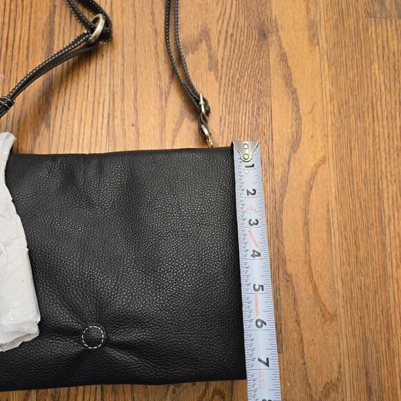 J Jill Crossbody bag Black Pebble Leather Purse - Picture 12 of 13